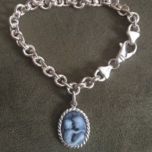 Sterling silver charm bracelet